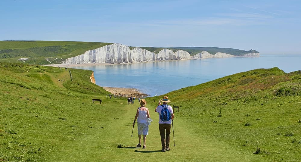 Couple at Seven Sisters