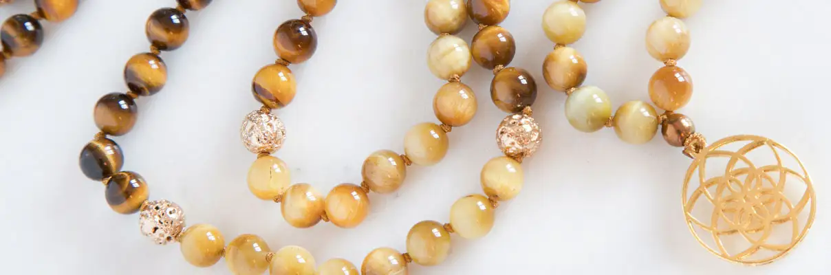 Mala Prayer Beads, Meditation Beads, 108 Mala Prayer Necklace