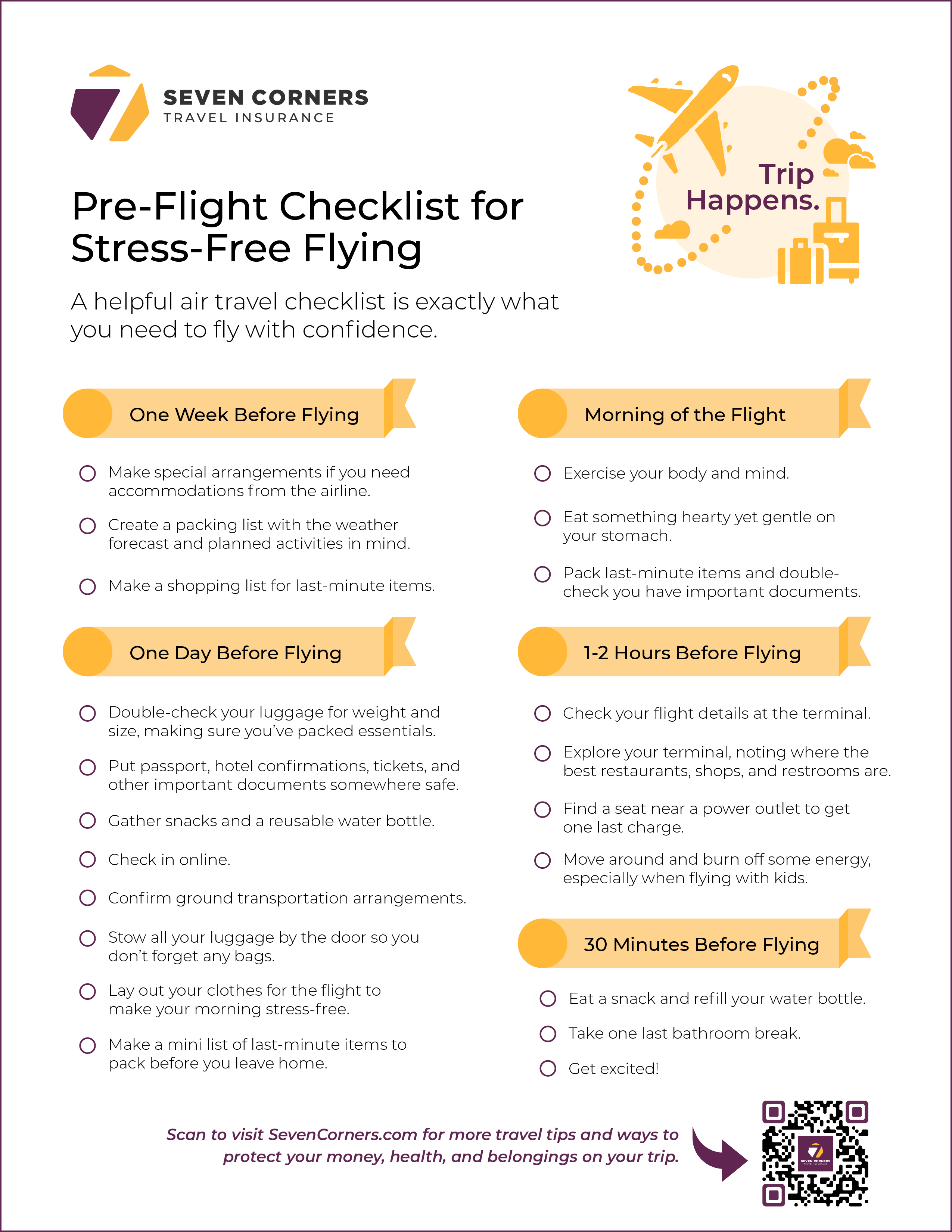Create a travel checklist in word 